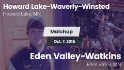 Matchup: Howard Lake-Waverly- vs. Eden Valley-Watkins  2016