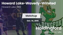 Matchup: Howard Lake-Waverly- vs. Holdingford  2016
