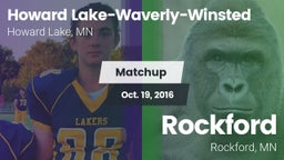 Matchup: Howard Lake-Waverly- vs. Rockford  2016