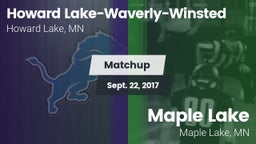 Matchup: Howard Lake-Waverly- vs. Maple Lake  2017