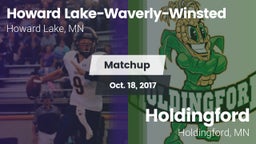 Matchup: Howard Lake-Waverly- vs. Holdingford  2017