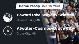 Recap: Howard Lake-Waverly-Winsted  vs. Atwater-Cosmos-Grove City  2020
