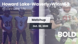 Matchup: Howard Lake-Waverly- vs. BOLD  2020