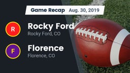 Recap: Rocky Ford  vs. Florence  2019