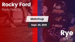 Matchup: Rocky Ford vs. Rye  2019