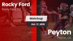 Matchup: Rocky Ford vs. Peyton  2019