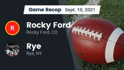 Recap: Rocky Ford  vs. Rye  2021