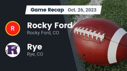 Recap: Rocky Ford  vs. Rye  2023
