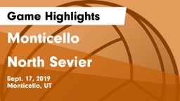 Monticello  vs North Sevier  Game Highlights - Sept. 17, 2019