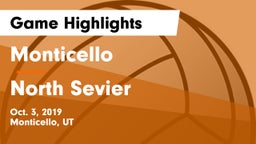 Monticello  vs North Sevier  Game Highlights - Oct. 3, 2019