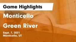 Monticello  vs Green River Game Highlights - Sept. 7, 2021