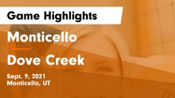 Monticello  vs Dove Creek  Game Highlights - Sept. 9, 2021