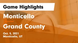 Monticello  vs Grand County  Game Highlights - Oct. 5, 2021