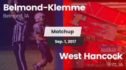 Matchup: Belmond-Klemme vs. West Hancock  2017