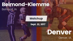 Matchup: Belmond-Klemme vs. Denver  2017