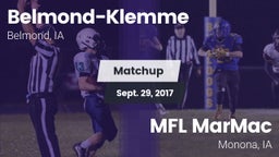 Matchup: Belmond-Klemme vs. MFL MarMac  2017