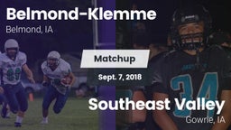 Matchup: Belmond-Klemme vs. Southeast Valley 2018