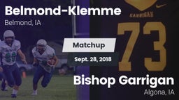 Matchup: Belmond-Klemme vs. Bishop Garrigan  2018