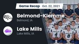 Recap: Belmond-Klemme  vs. Lake Mills  2021