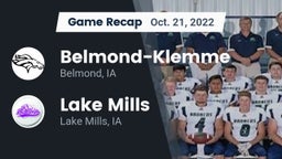 Recap: Belmond-Klemme  vs. Lake Mills  2022