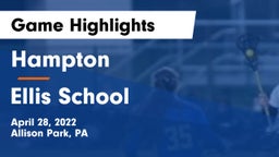 Hampton  vs Ellis School Game Highlights - April 28, 2022