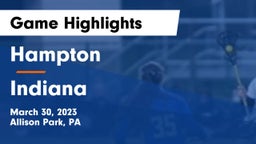 Hampton  vs Indiana  Game Highlights - March 30, 2023
