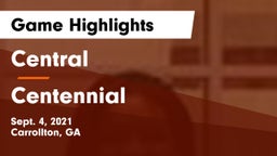 Central  vs Centennial  Game Highlights - Sept. 4, 2021