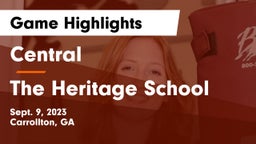 Central  vs The Heritage School Game Highlights - Sept. 9, 2023