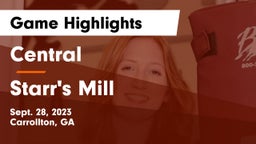 Central  vs Starr's Mill  Game Highlights - Sept. 28, 2023