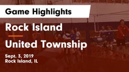 Rock Island  vs United Township Game Highlights - Sept. 3, 2019