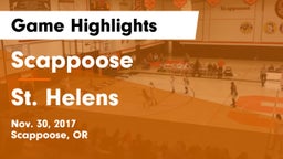 Scappoose  vs St. Helens  Game Highlights - Nov. 30, 2017