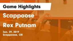Scappoose  vs Rex Putnam  Game Highlights - Jan. 29, 2019