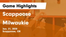 Scappoose  vs Milwaukie  Game Highlights - Jan. 21, 2020