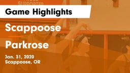 Scappoose  vs Parkrose  Game Highlights - Jan. 31, 2020