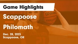 Scappoose  vs Philomath  Game Highlights - Dec. 28, 2023
