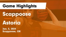 Scappoose  vs Astoria  Game Highlights - Jan. 5, 2024