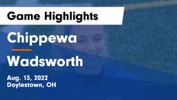 Chippewa  vs Wadsworth  Game Highlights - Aug. 13, 2022
