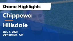 Chippewa  vs Hillsdale  Game Highlights - Oct. 1, 2022