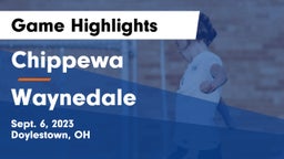 Chippewa  vs Waynedale  Game Highlights - Sept. 6, 2023