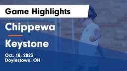 Chippewa  vs Keystone  Game Highlights - Oct. 18, 2023