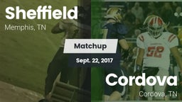 Matchup: Sheffield vs. Cordova  2017