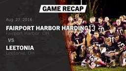 Recap: Fairport Harbor Harding  vs. Leetonia  2016