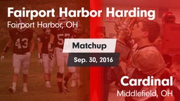 Matchup: Harding vs. Cardinal  2016