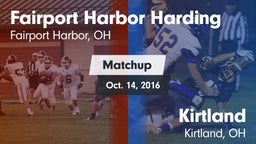 Matchup: Harding vs. Kirtland  2016