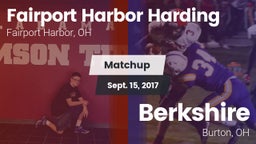 Matchup: Harding vs. Berkshire  2017