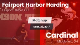 Matchup: Harding vs. Cardinal  2017
