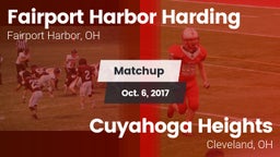 Matchup: Harding vs. Cuyahoga Heights  2017