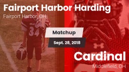 Matchup: Harding vs. Cardinal  2018