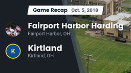 Recap: Fairport Harbor Harding  vs. Kirtland  2018