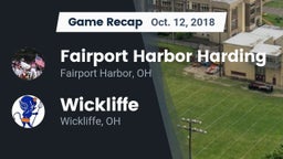 Recap: Fairport Harbor Harding  vs. Wickliffe  2018